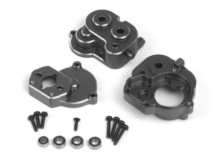 Aluminum Center Gear Box Set (Gunmetal)