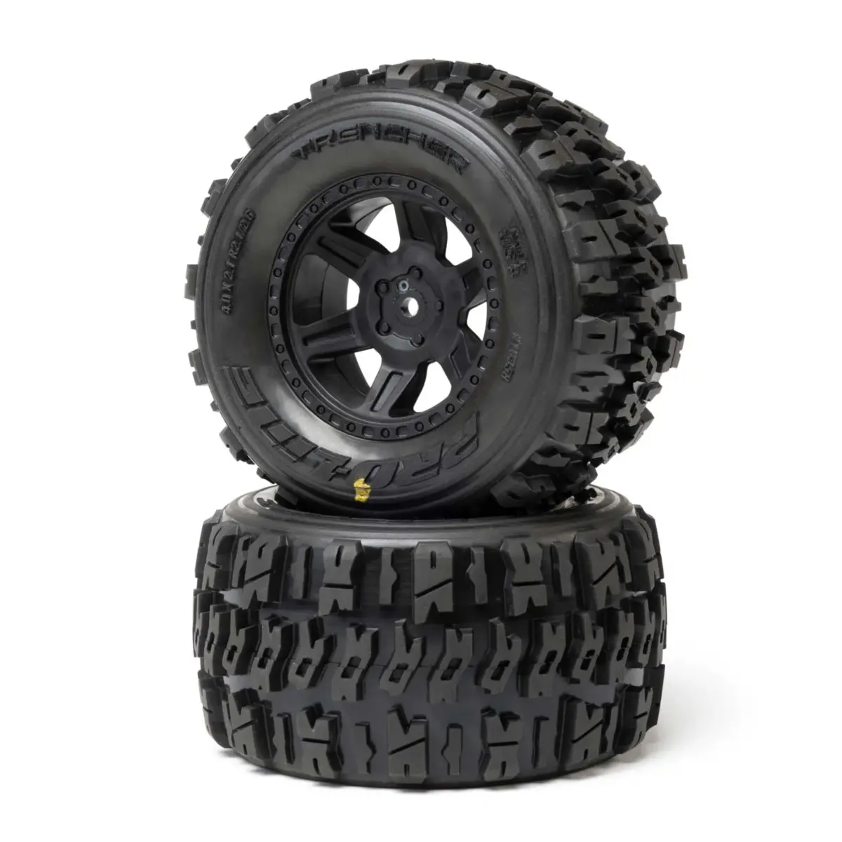 Pro-Line 1/16 Trencher Front/Rear Tyres Mounted on Desperado 2.0 Wheels (2)