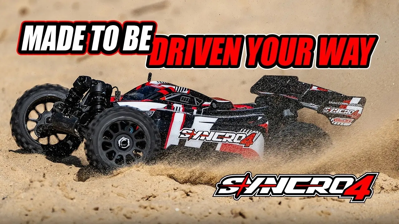 Corally Syncro-4 4S 1/8 უკოლექტორო ბაგი — ვიდეო მიმოხილვა