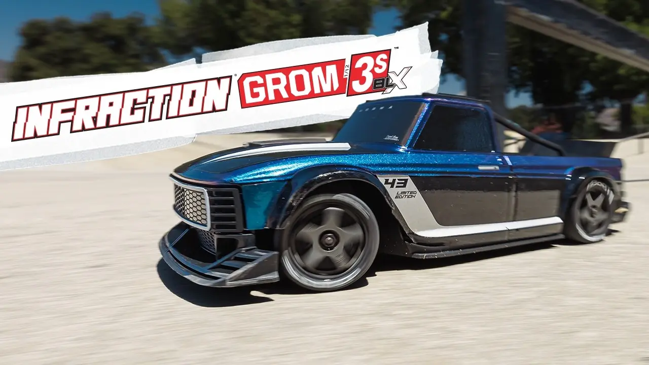 ARRMA Infraction GROM 3S 1/12 4WD სტრიტ-ბაშერი — ვიდეო მიმოხილვა